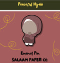 Peaceful Hijabi Enamel Pin.