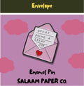 Envelope Enamel Pin.
